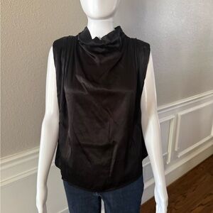 Fate Black Sleeveless Blouse